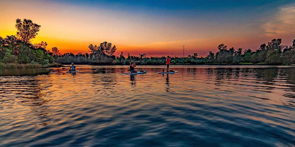 Stand Up Paddle Boarding on Folsom Lake